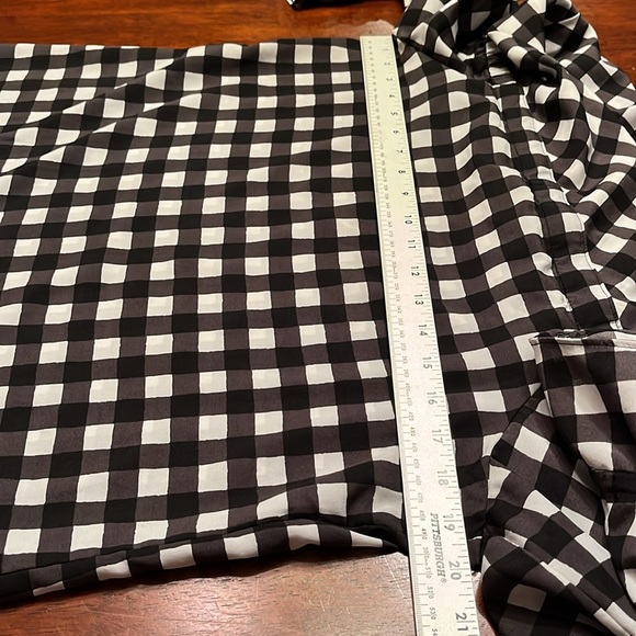 Banana Republic off shoulder black white check top size small - Picture 11 of 11